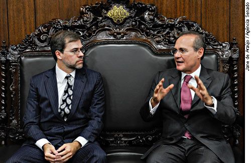 Ministro Dias Toffoli com o senador Renan Calheiros