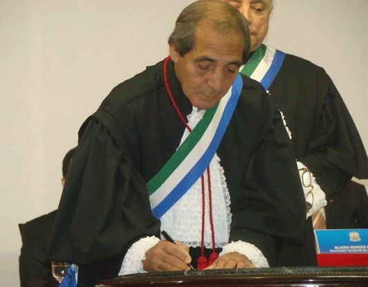 Desembargador Manoel Ornellas quando fazia parte da diretoria do Judicirio