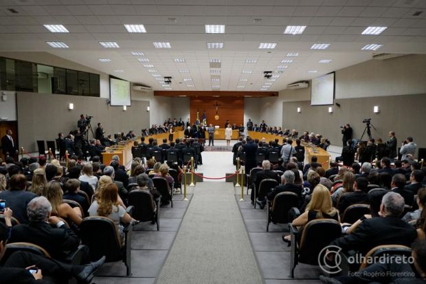 Auditrio do Tribunal durante sesso do Pleno