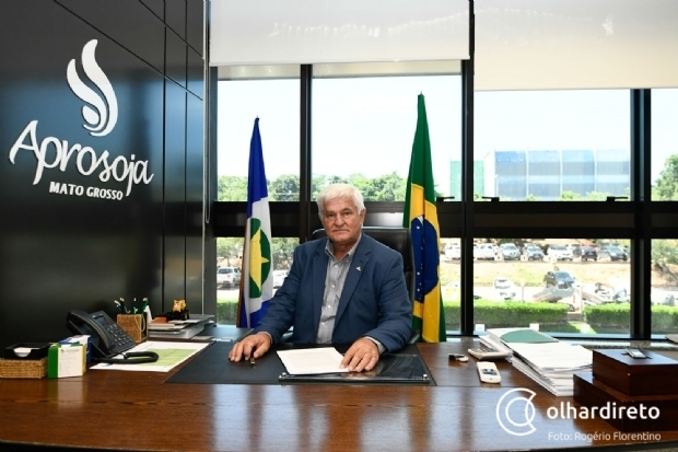O presidente da Aprosoja Mato Grosso, Antnio Galvan