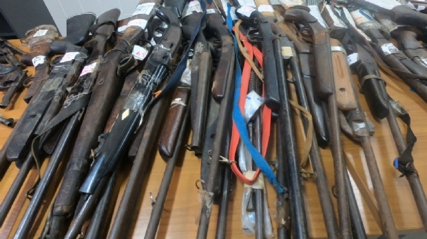 TJ entrega 500 armas de fogo provenientes de processos para serem destrudas pelo Exrcito