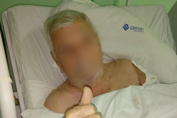 Idoso de 98 anos com risco de morte aguarda por cirurgia óssea mesmo com liminar e bloqueio judicial