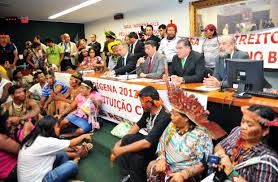 ndios realizaram protestos na Cmara para impedir tramitao da PEC 215