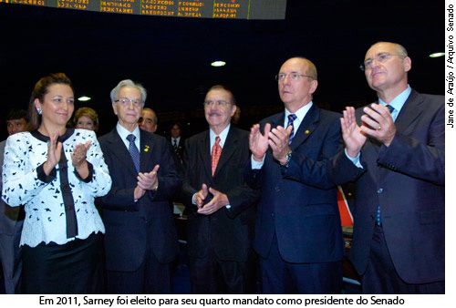 Em 2011, Sarney foi eleito para seu quarto mandato como presidente do senado